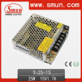 Single Output Switching Power Supply 25W 15VDC AC/DC CE RoHS